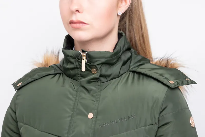 Coldstream Branxton Long Quilted Coat - Fern Green-3